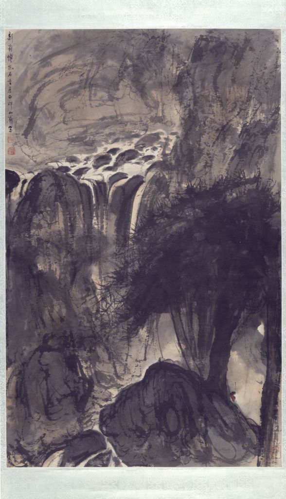 图片[1]-Fu Baoshi’s Waterfall View Axis-China Archive